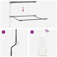 VidaXL Inklapbaar zonnescherm multikleur 350 x 200 cm stof - thumbnail