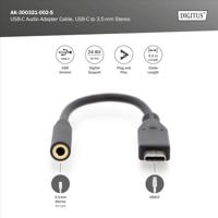 Digitus Audio Adapterkabel [1x USB-C stekker - 1x Jackplug female 3,5 mm] AK-300321-002-S 20.00 cm Flexibel - thumbnail