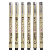 Sakura pigma micron etui 6 fineliners zwart - thumbnail