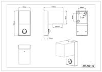 Trio Vierkante downlighterRoya met sensor - 214269142 - thumbnail
