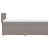Boxspring met matras stof taupe 140x200 cm - thumbnail