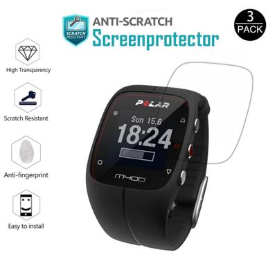 Polar M400 sporthorloge Premium screenprotector 3 stuks