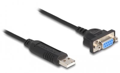 Delock USB 2.0 Adapter [1x USB-A 2.0 stekker - 1x Serieel 9-polig] 66453 0.5 m