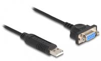 Delock USB 2.0 Adapter [1x USB-A 2.0 stekker - 1x Serieel 9-polig] 66453 0.5 m - thumbnail