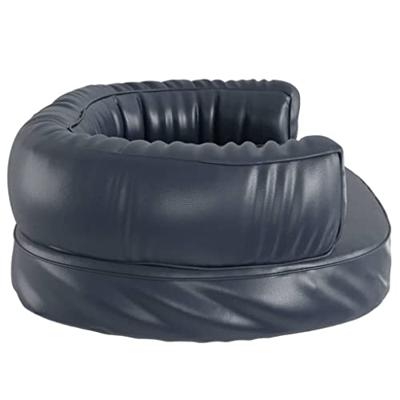 VidaXL Hondenmand ergonomisch schuim 60x42 cm kunstleer donkerblauw VidaXL Hondenmand ergonomisch schuim 60x42 cm kunstleer donkerblauw