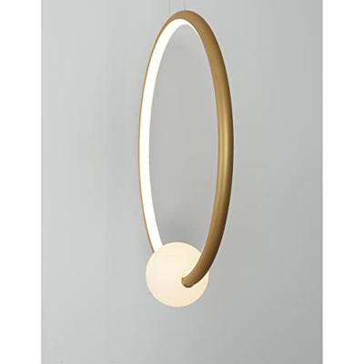 Lyora HanglampCelia goud met wit rond - 9820604