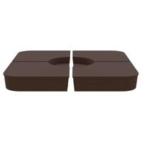 VidaXL 4-delige set parasolvoeten voor kruisvoet parasol 100 kg pp - thumbnail