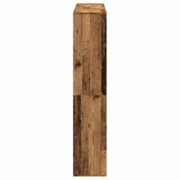 Boekenkast 132x29x141,5 cm bewerkt hout oud houtkleurig - thumbnail
