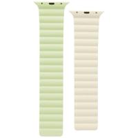 Hama Fantastic Feel Magneet-Polsband Apple Watch 42/44/45/49 mm Groen/Beige - thumbnail