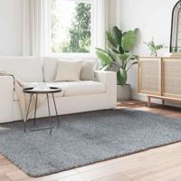 Hoogpolig vloerkleed NAVARRA 160x230 cm polyester lichtgrijs - thumbnail