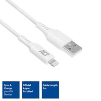 ACT USB naar Lightning 2m wit - thumbnail