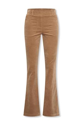 Helena Hart Broek Flair Velvet 7559 Flared Camel