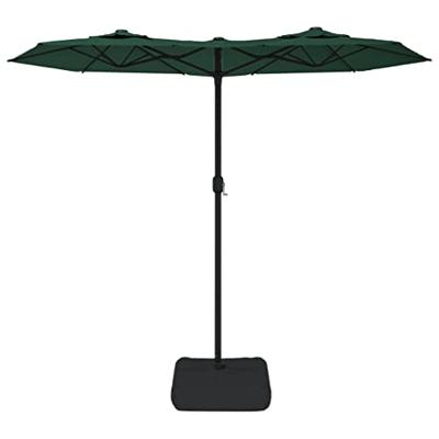 Parasol dubbel dak 316x240 cm groen