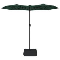 Parasol dubbel dak 316x240 cm groen - thumbnail