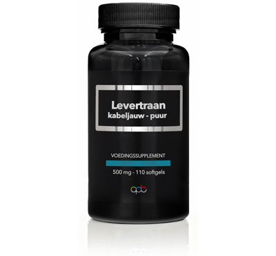 APB Holland Levertraan kabeljauw puur 500mg 100 Softgels