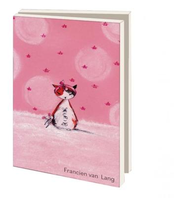 Kaartenmapje 10 stuks met enveloppen - Poezen, Francien van Lang