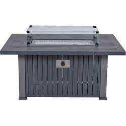 Cozy Living haard Albufeira carbon black grey 132x89xH61 cm Garden Impressions - Garden impressions