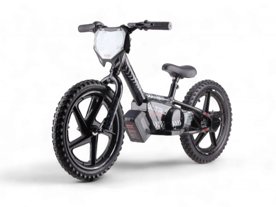 24-volt elektrische loopfiets met 16-inch wielen en elektrische motor - zwart