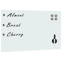 VidaXL Whiteboard voor aan de wand magnetisch 60x40 cm glas - thumbnail