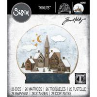 Sizzix • thinlits die set 26pcs snowglobe #2 by tim holtz - thumbnail