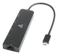 USB-C-adapter V7 V7UCRJ25GHUB-BLK - thumbnail