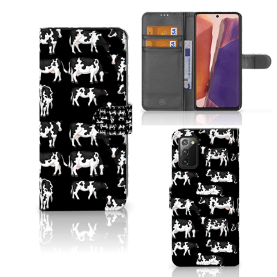 Samsung Galaxy Note 20 | Telefoonhoesje | Met pasjeshouder | Koetjes Samsung Galaxy Note 20 | Telefoonhoesje | Met pasjeshouder | Koetjes