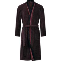 Cawö Cawo Heren Home Kimono 52 4839 rood-zwart - thumbnail