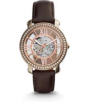 Horlogeband Fossil ME3088 Leder Bruin 18mm - thumbnail