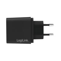LogiLink Ladegerät USB-oplader 18 W 1x USB-C USB PD Zwart Binnen - thumbnail