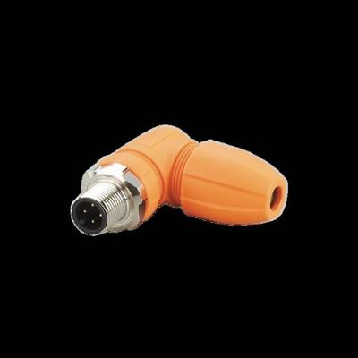 ifm Electronic EVC813 Sensor/actuator connector, niet geassembleerd Aantal polen (sensoren): 4 Stekker, haaks 1 stuk(s)