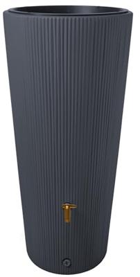 4rain 2-in-1 regenton en plantenbak (Grafietgrijs)