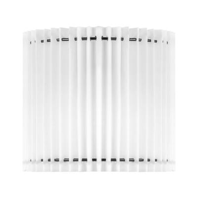 Papieren Gevouwen Lampenkap - Cilindrisch - White - ø20 x 17 cm - E27 fitting - Voor Wandlampen en Tafellampen - Ontworpen voor woonkamer en eetkamer