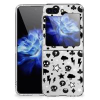 Silicone Back Case Samsung Galaxy Z Flip 5 Silver Punk - thumbnail