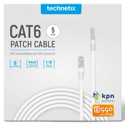 Technetix Patchkabel UTP CAT6 5m wit - 2077010
