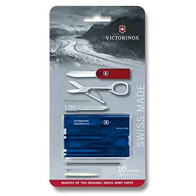 Victorinox SwissCard 0.7122.T2 Zakgereedschapsset Aantal functies 10 Saffier