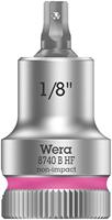 Wera 8740 B HF Binnenzeskant Zyklop Bitdop met 3/8"-aandrijving met vasthoudfunctie, 1/8" x 35 mm - 1 stuk(s) - 05003080001 - thumbnail
