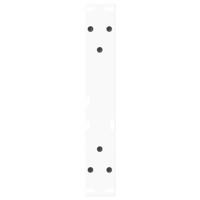 Eettafelpoten 2 st V-vormig 40x(30-31,3) cm staal wit - thumbnail