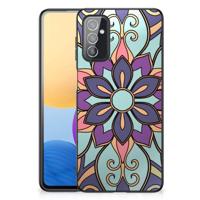 Samsung Galaxy M52 Bloemen Hoesje Purple Flower - thumbnail