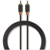 Digitale Audiokabel | RCA male - RCA male | 1,0 m | Antraciet - thumbnail