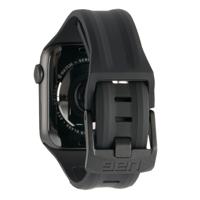 Urban Armor Gear Scout Armband voor Apple Watch 42 mm / 44 mm [Watch SE, Series 6/Series 5/Series 4/Series 3/Series 2/Series 1, zachte siliconen reserveband, roestvrijstalen sluiting] zwart - thumbnail