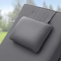 Ligbed Zwart/Antraciet Kunststof 193x90x43cm - thumbnail