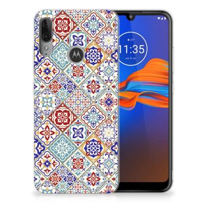 Motorola Moto E6 Plus | TPU | Siliconen hoesje | Tiles Color Motorola Moto E6 Plus | TPU | Siliconen hoesje | Tiles Color