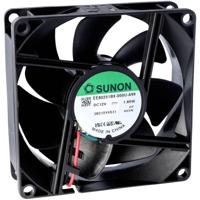 Sunon EF80251B3-1000U-A99 Axiaalventilator 12 V/DC 56.05 m³/h (l x b x h) 25 x 80 x 80 mm - thumbnail