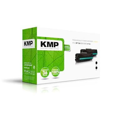 KMP Toner vervangt Canon, HP HP 12A (Q2612A) Compatibel 2-pack Zwart 2000 bladzijden H-T114D 1114,0021 - thumbnail