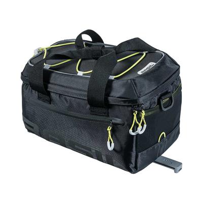 Basil miles trunkbag - sportieve zwarte bagagedragertas voor e-bike - waterdicht - 7l - heren
