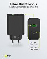 Goobay USB + USB-C snellader 45W wit - 9550194 - thumbnail