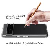 Lunso - Google Pixel 7 Pro - TPU Backcover hoes - Transparant - thumbnail