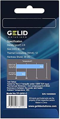Gelid TP-GP01-C Warmtegeleidend pad 1.5 mm 12 W/mK (l x b) 80 mm x 40 mm - thumbnail