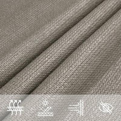 Zonnezeil 160 g/m rechthoekig 2,5x3,5 m HDPE lichtgrijs