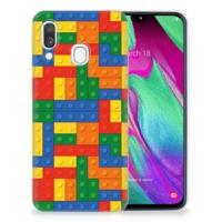 Samsung Galaxy A40 | TPU bumper | Blokken - thumbnail